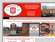 Tablet Screenshot of bristolpolishclub.com
